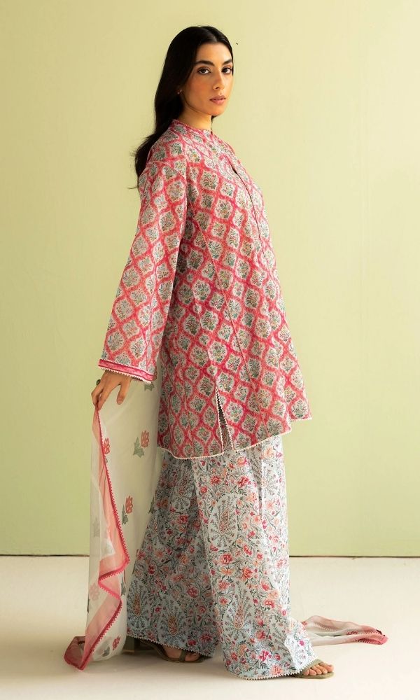 Lawn 3pc unstitched luxury digital printed suit