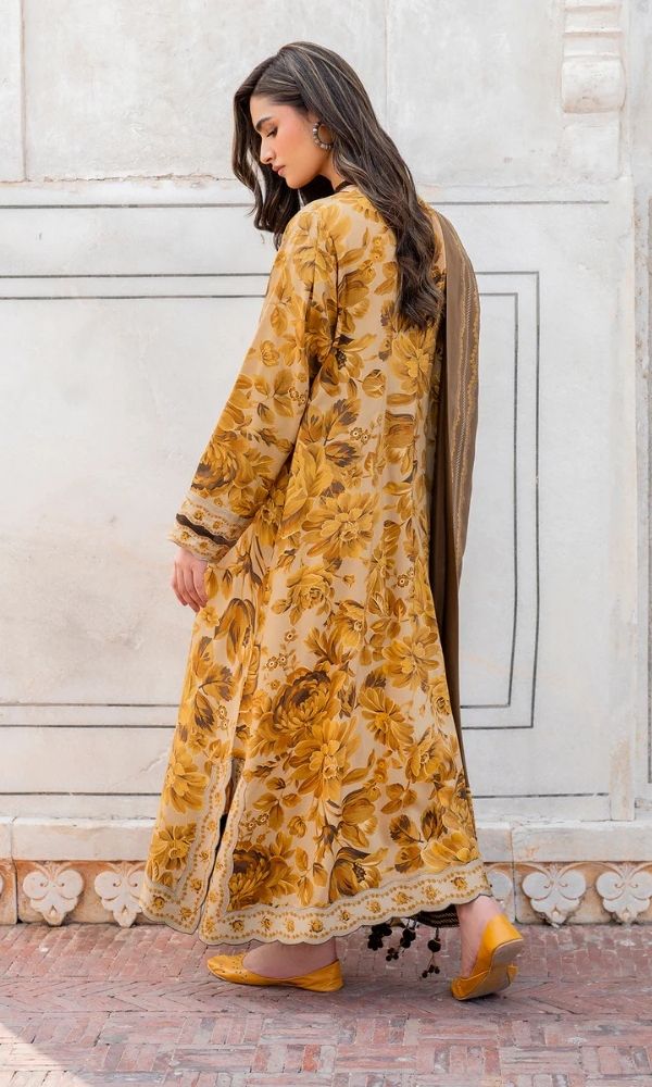 Khaddar 3pc unstitched digital printed suit