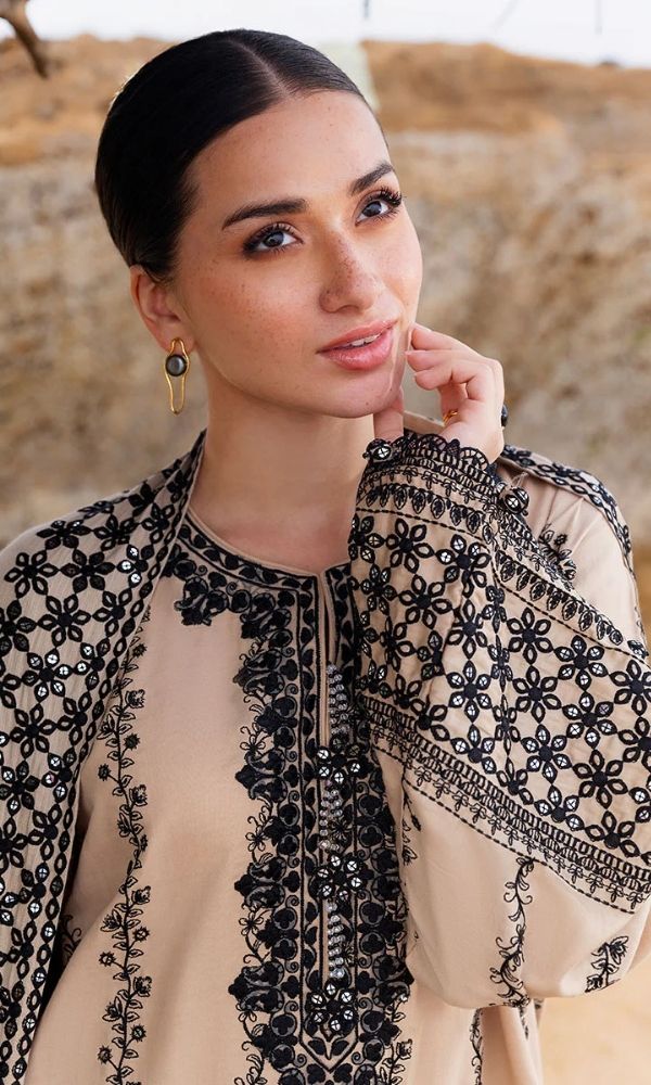 Dhanak 3pc unstitched embroidered collection