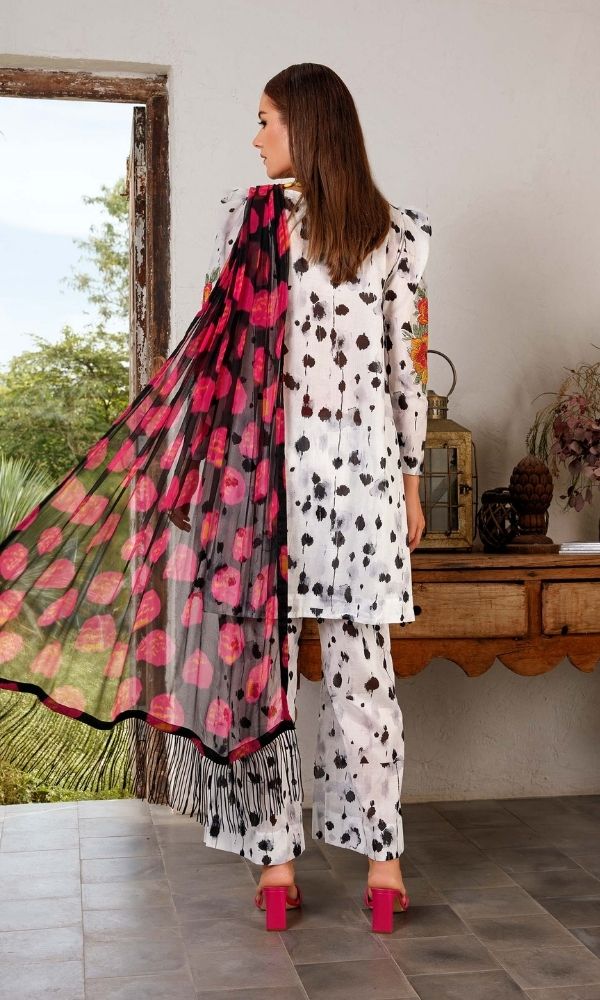Maria b Lawn 2pc Digital printed suit - Summer 2024