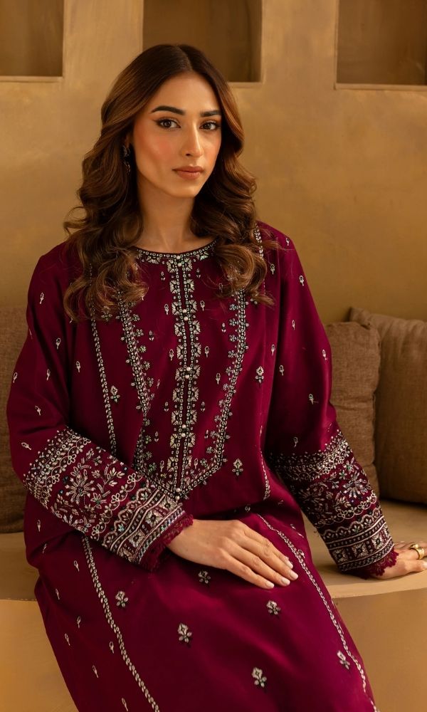 Lawn 2pc usntitched embroidered suit