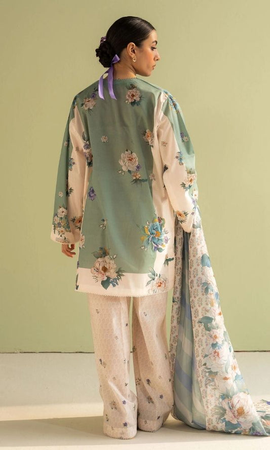 Lawn 3pc unstitched luxury digital printed suit