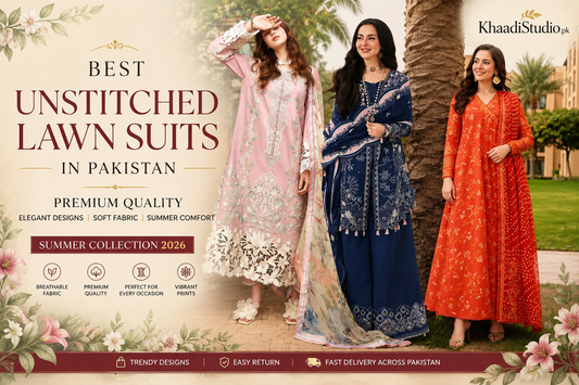 Best Unstitched Lawn Suits in Pakistan
