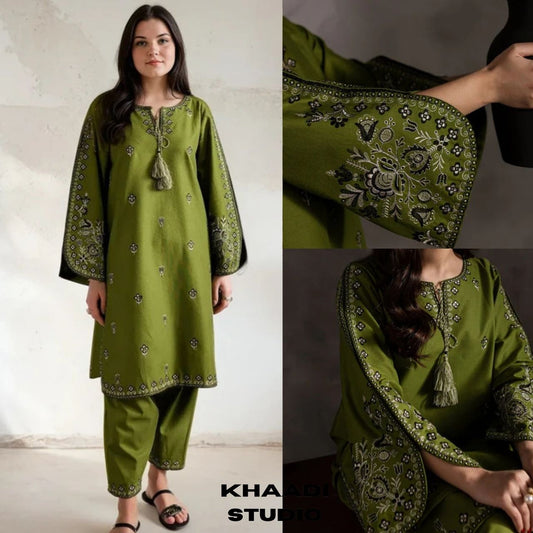 Lawn 2pc unstitched embroidered summer collection suit