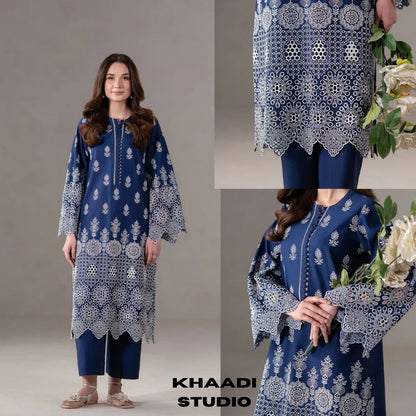 Lawn 2pc unstitched embroidered summer collection suiit