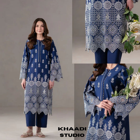 Lawn 2pc unstitched embroidered summer collection suiit