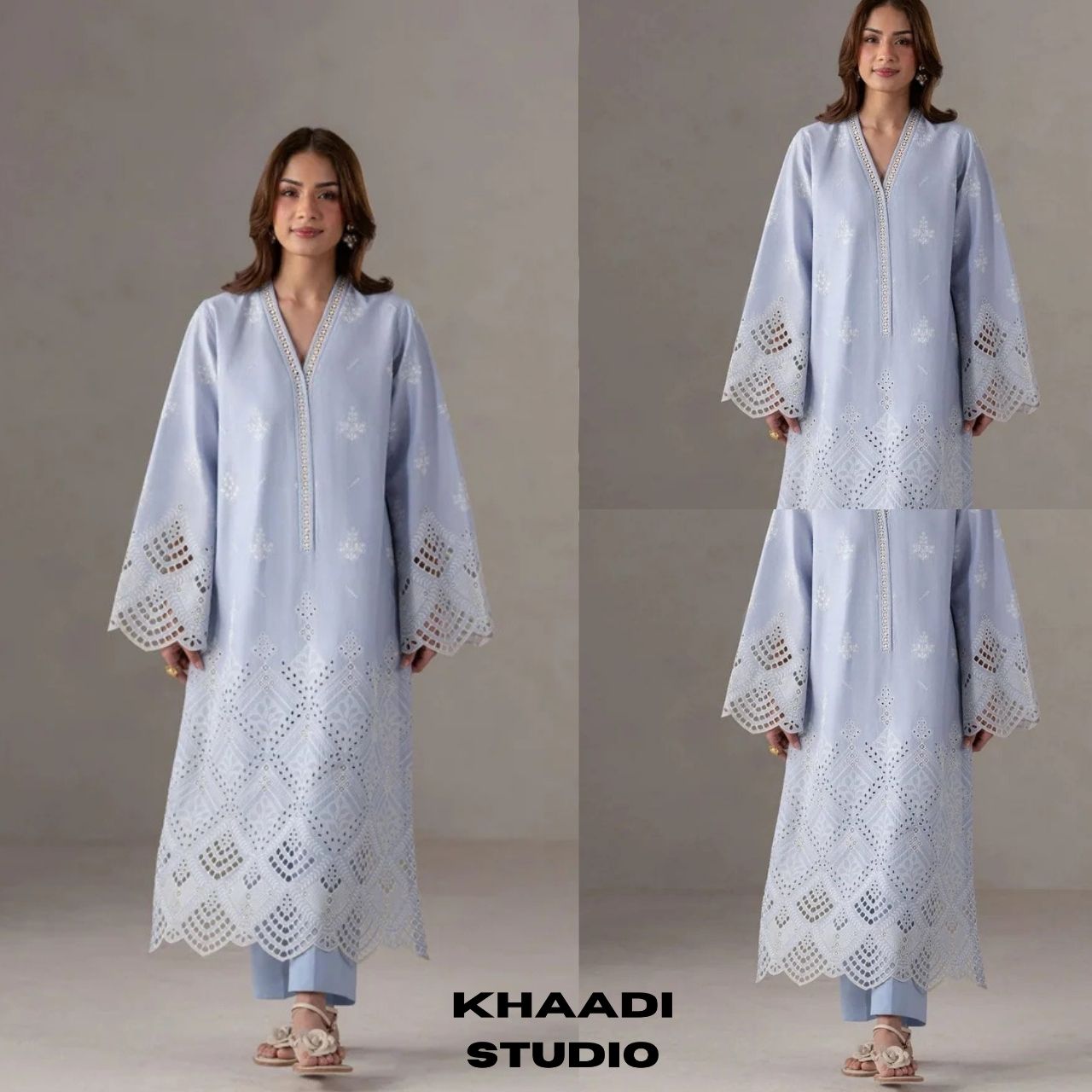 Lawn 2pc unstitched embroidered suit