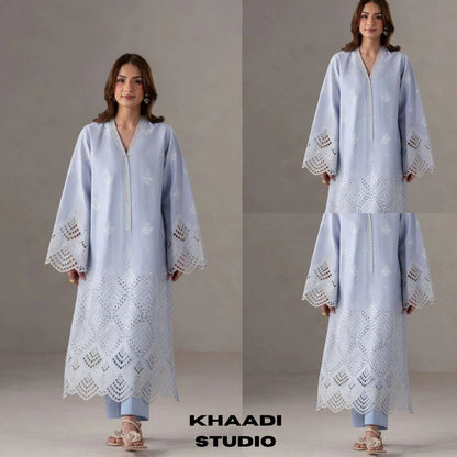 Lawn 2pc unstitched embroidered suit