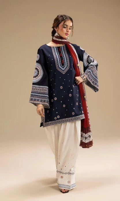 Lawn 3 pc unstitche summer embroidered collection
