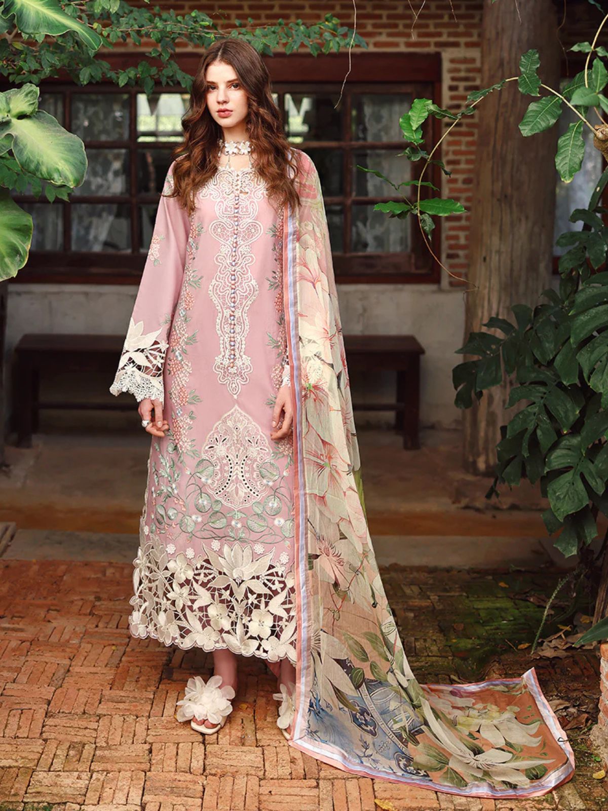 Lawn 3pc unstitched summer embroierey collection
