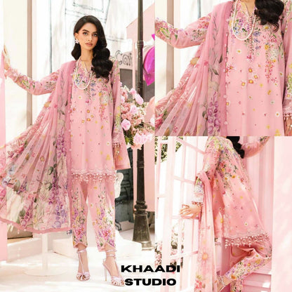 Lawn 3pc unstitched digital printed suit