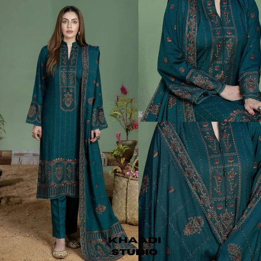 Lawn unstitched embroidered summer collection suit