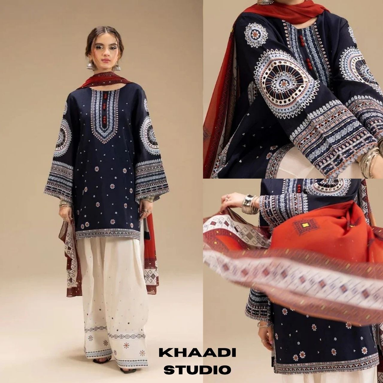 Lawn 3 pc unstitche summer embroidered collection