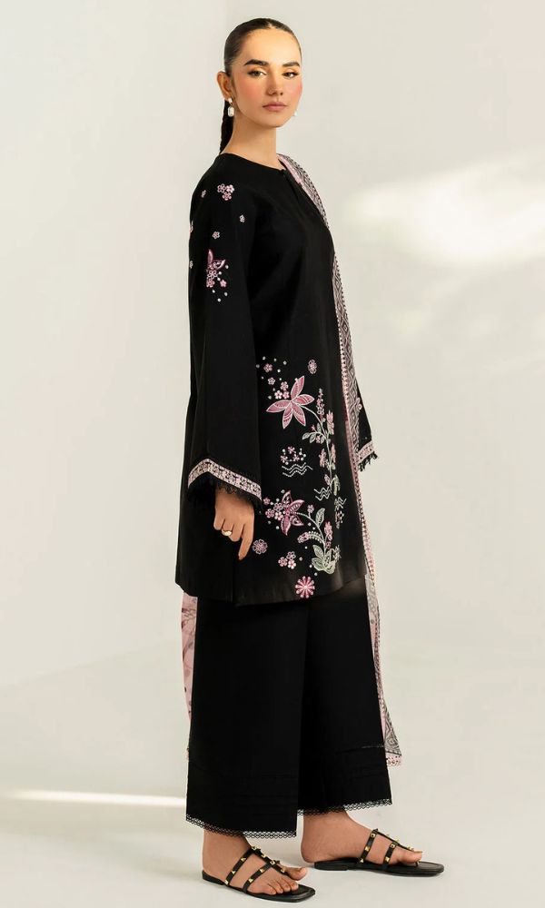 Lawn 3pc unstitched embroidered suit