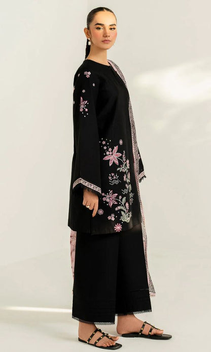 Lawn 3pc unstitched embroidered suit