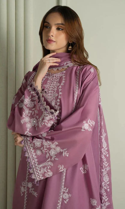 Lawn 3pc unstitched embroiered suit summer collection