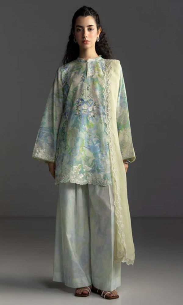 Lawn 3pc unstitched digital printed suit