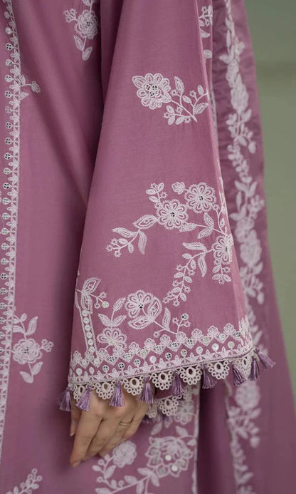 Lawn 3pc unstitched embroiered suit summer collection