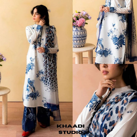 Lawn 3pc unstitched luxury digital printed collection