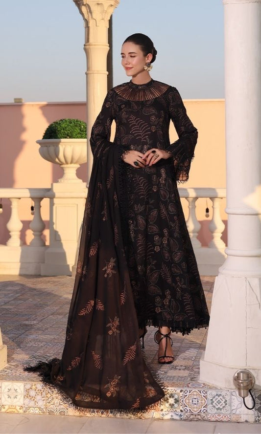 Lawn 3pc heavy fully embroidered suit