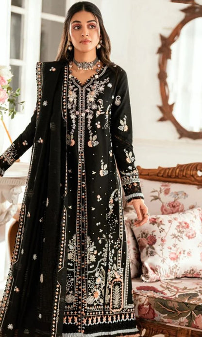 Lawn 3pc usntitched embroiered suit