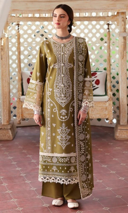 Lawn 3pc unstitched summer collection embroidered suit