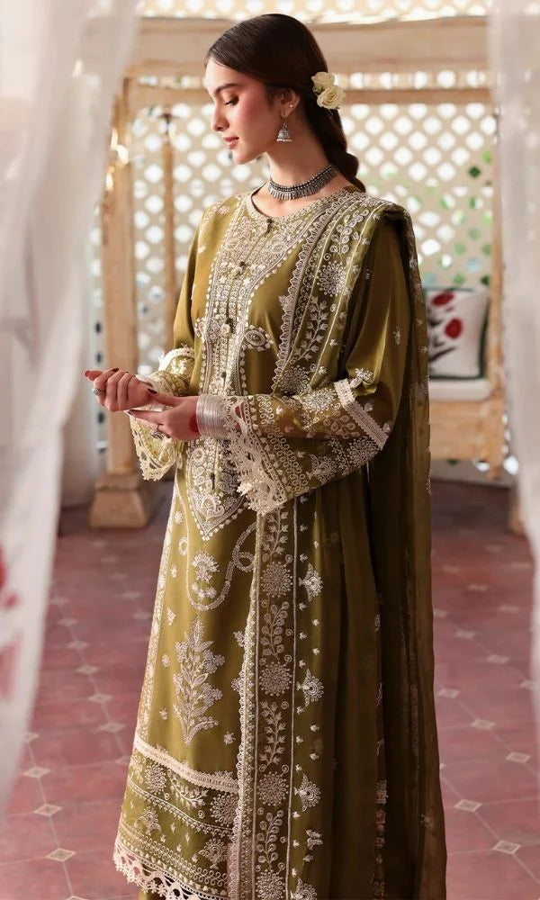 Lawn 3pc unstitched summer collection embroidered suit