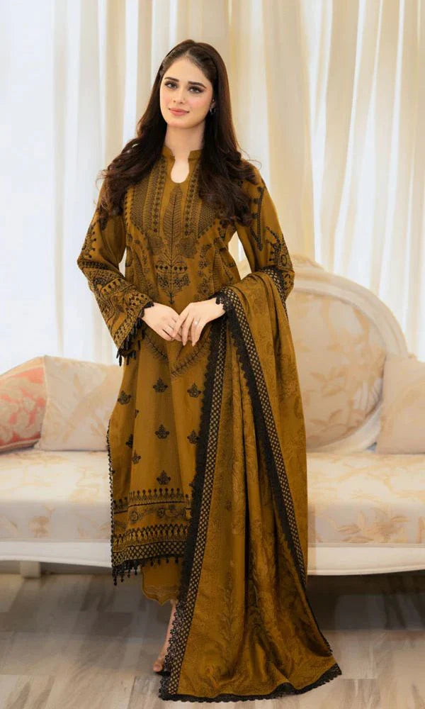 Lawn 3pc unstitched fully embroidered summer collection suit