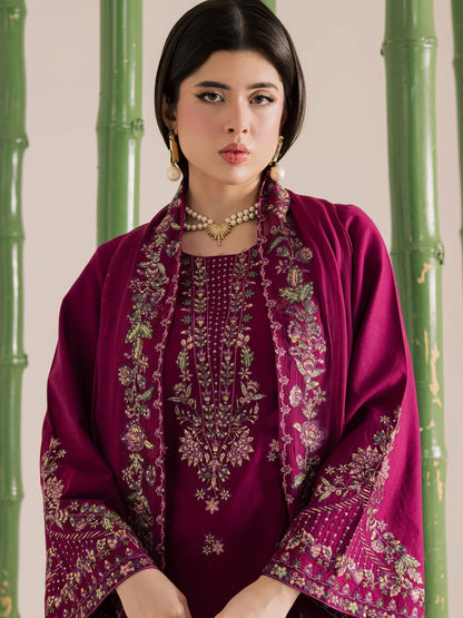 Lawn 3pc unstitched embroiered summer collection suit
