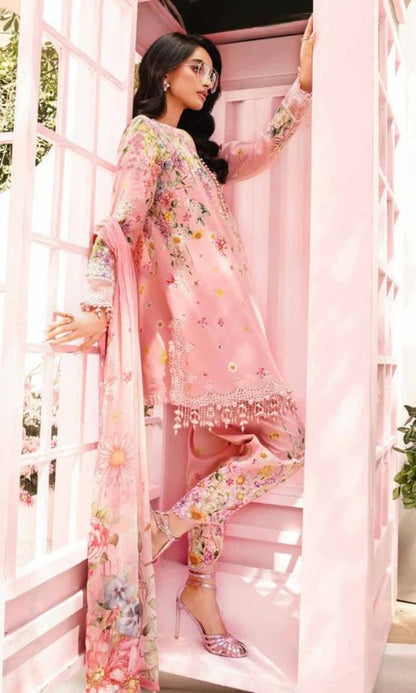 Lawn 3pc unstitched digital printed suit