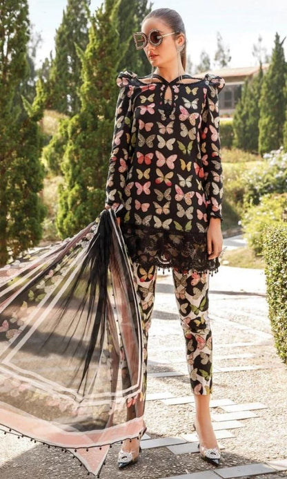Maria b lawn digital printed 3pc suit
