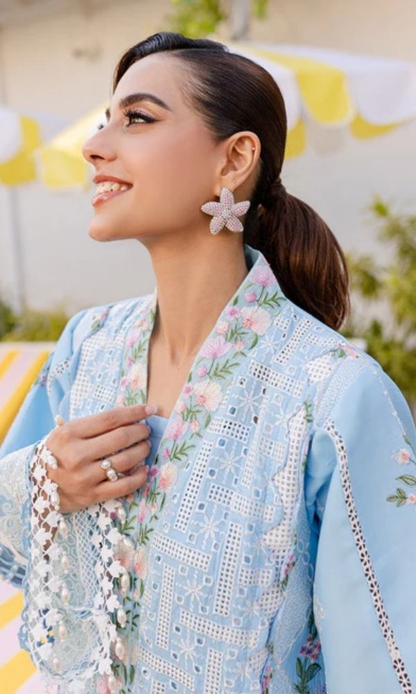 Lawn 3pc unstitched summer collection suit