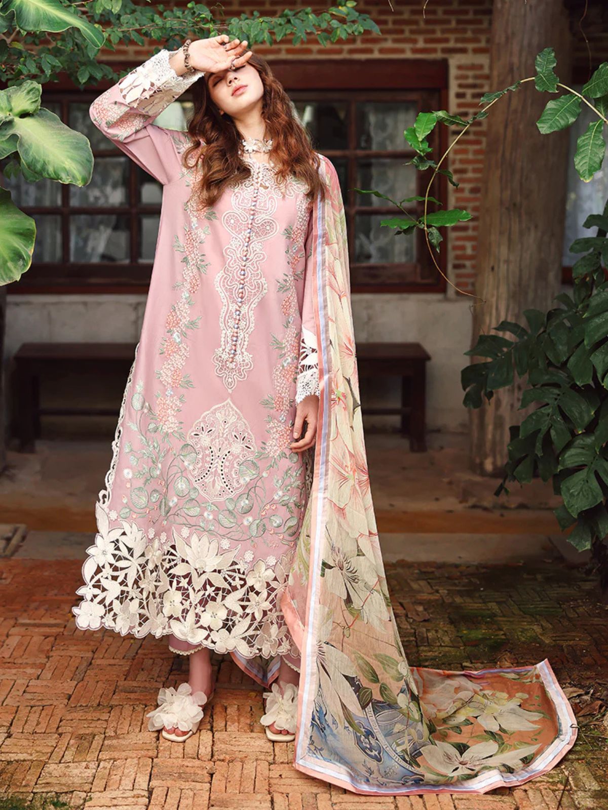 Lawn 3pc unstitched summer embroierey collection