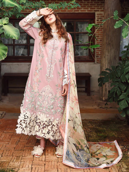 Lawn 3pc unstitched summer embroierey collection