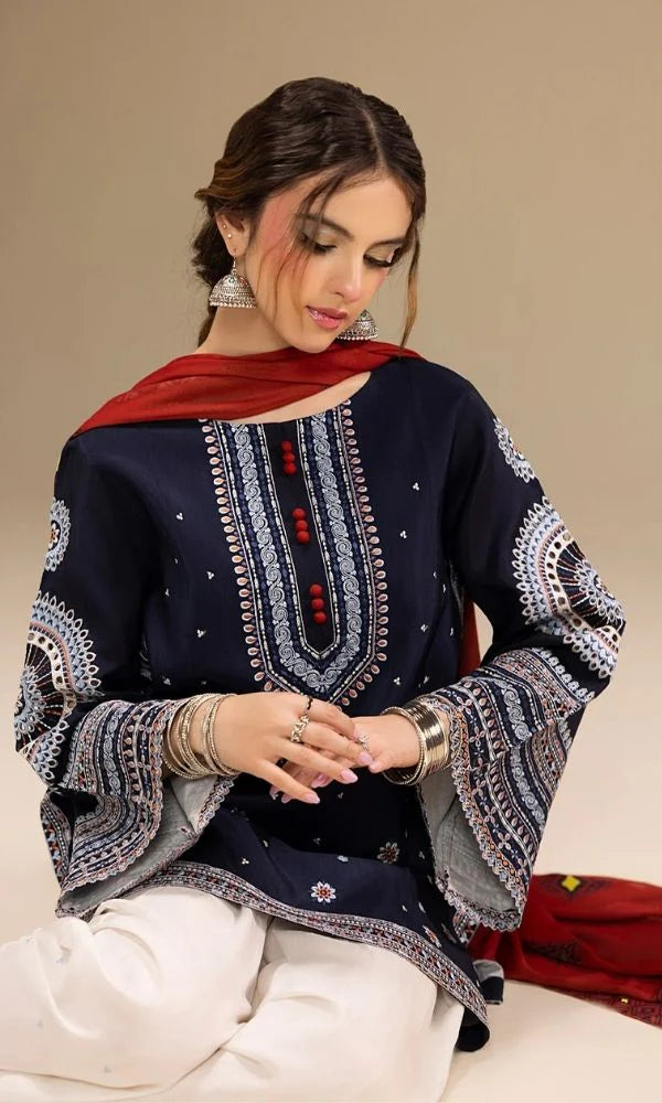 Lawn 3 pc unstitche summer embroidered collection