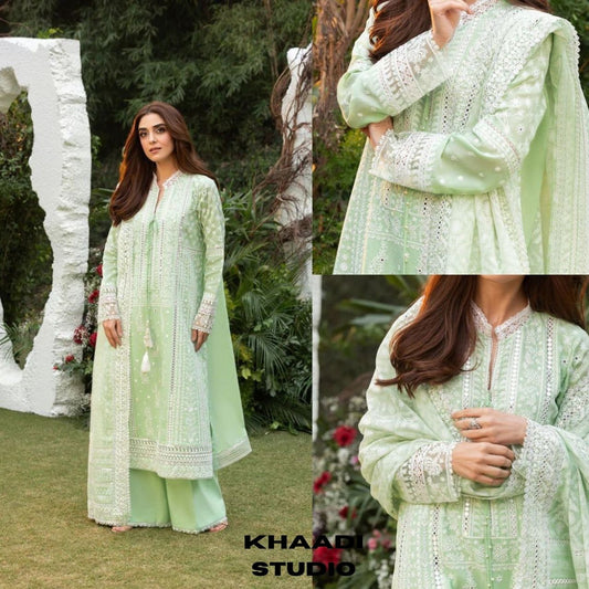 Lawn 3pc unstitched embroidered summer collection