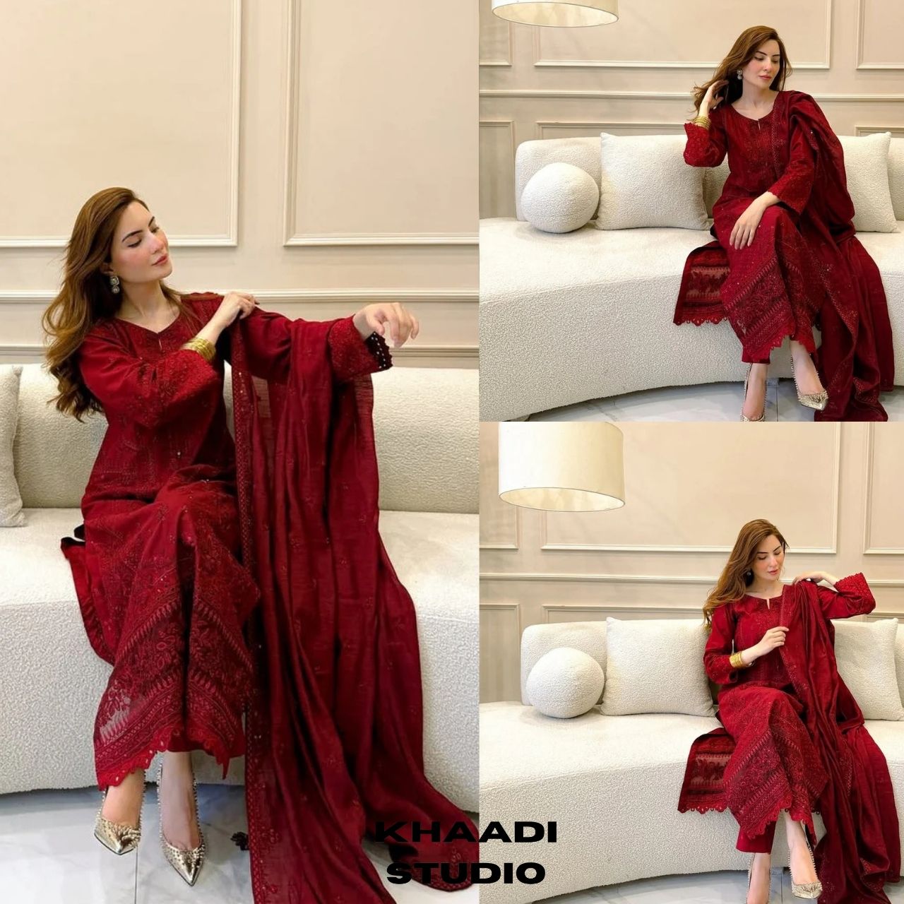 Lawn 3pc unstitched embroidered suit summer collection
