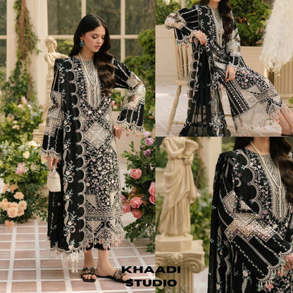 Lawn 3pc unstitched embroidered collection