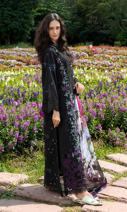 Lawn 3pc unstitched heavy embroidered summer collection suit