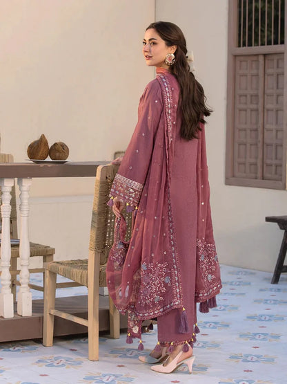 Dhanak 3pc unstitched winter collection embroidered suit
