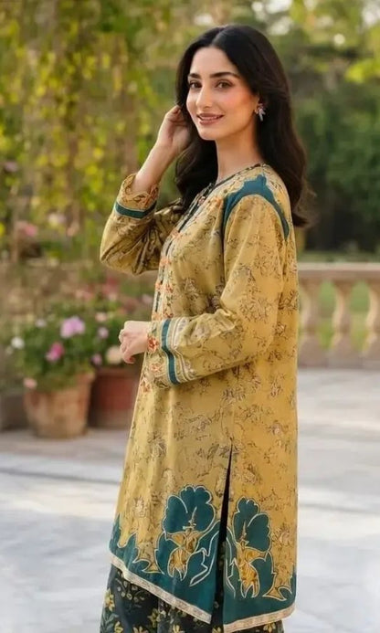 khaadi studio Lawn 2pc unstitched digital printed suit quality products