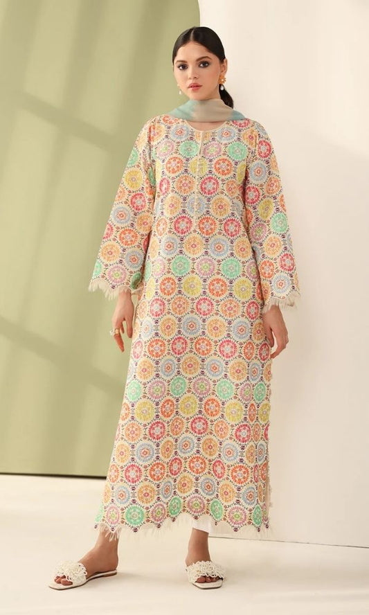 khaadi studio Lawn 3pc usntitched digital printed suit summer collection