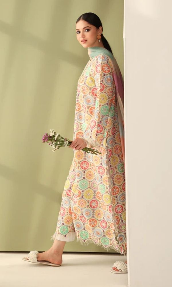 khaadi studio Lawn 3pc usntitched digital printed suit new arrivals