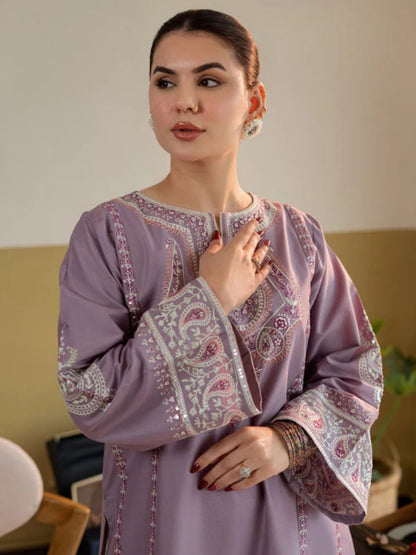 Lawn 2pc unstitched embroired summer collection suit