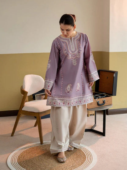 Lawn 2pc unstitched embroired summer collection suit