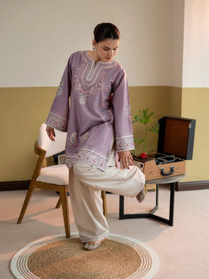Lawn 2pc unstitched embroired summer collection suit