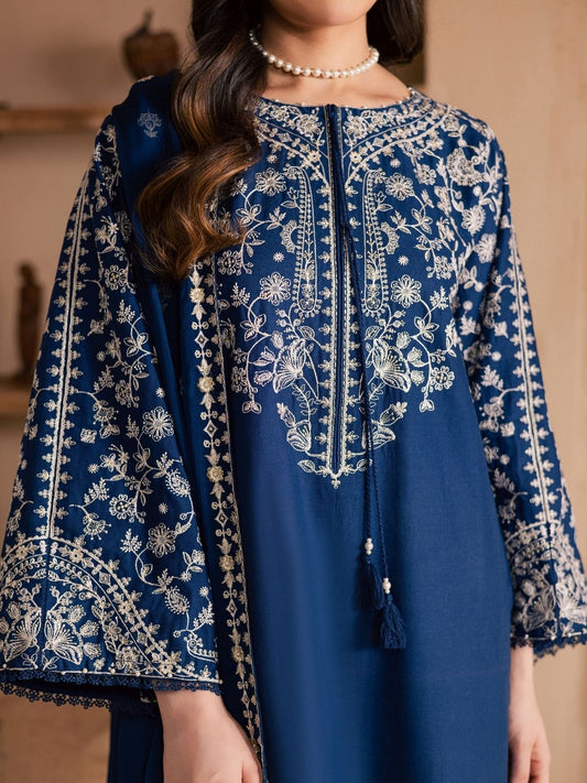 Lawn Full Embroidered Shirt Lawn Embroidered Sleeves Lawn Dyed Trouser Full Embroidered Chiffon Dupatta