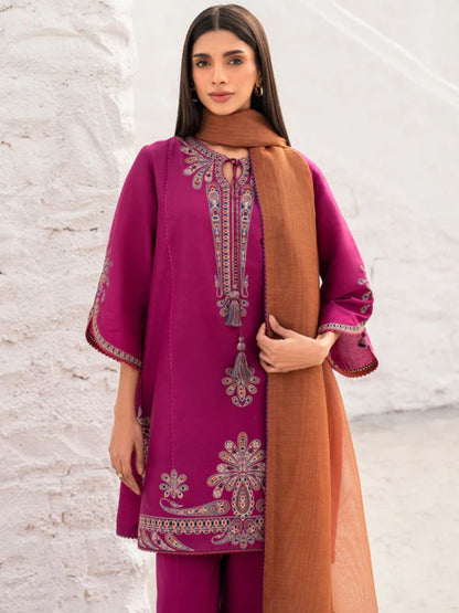 Lawn 3pc unstitched summer collection suit