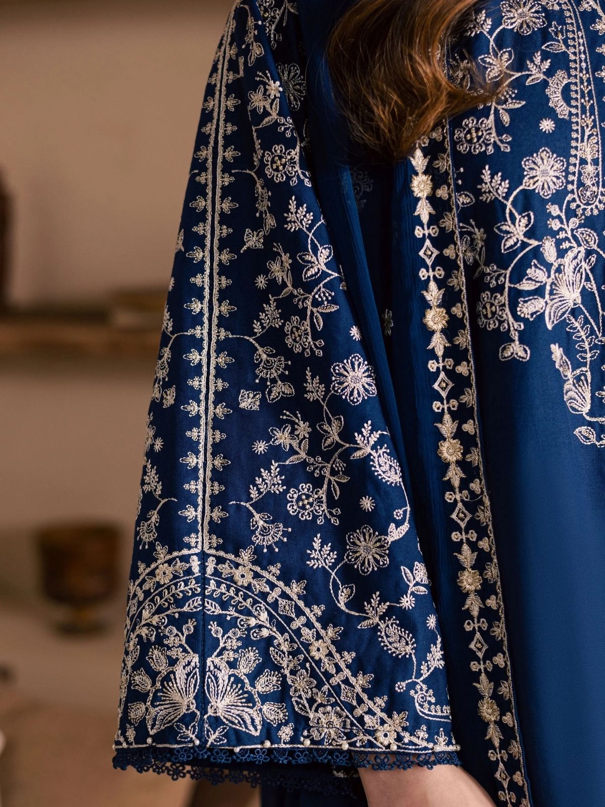 Lawn 3pc usntuiched summer collection embroidered suit