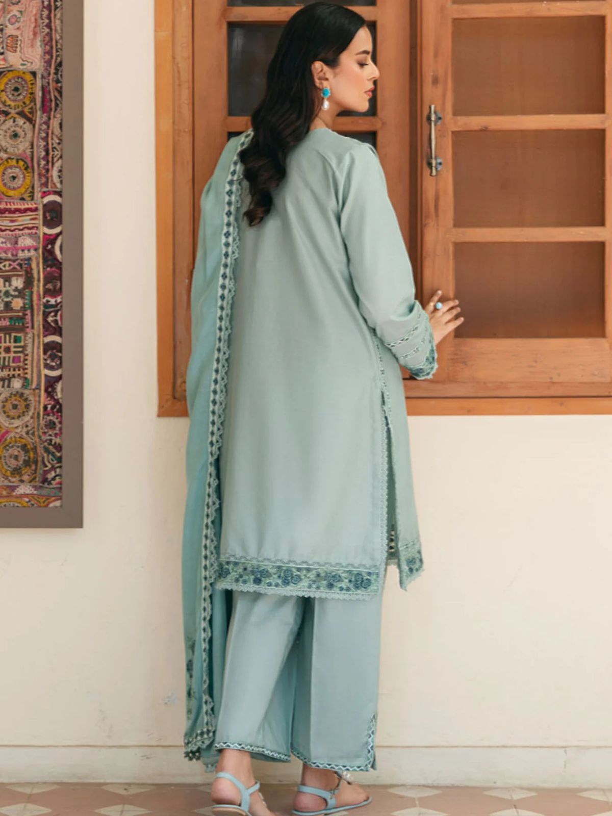 Lawn 3pc unstitched embroiered summer collection article